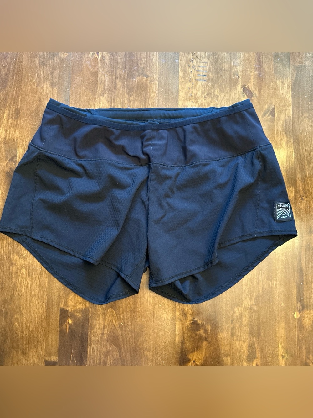 Oiselle Running Shorts Womens Size 6 Black Sporty Gym Athletic